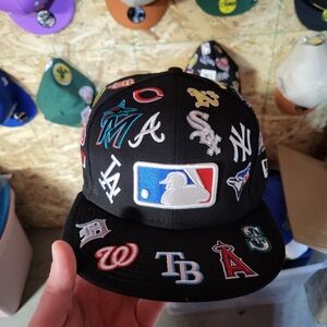Black Baseball Cap with Team Logo Of Most Mlb Teams All Embroidery Mew Era